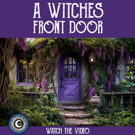 A Witches Front Door - A Witches Home - How I made my front door more Magical - Magical Crafting Welcome to a series that I like to call a Witches Home. In each episode I give you a little glimpse into my witchy home and practices. In this video show you how I made my front door more witchy. Let’s do some magical crafting. #magicalcrating #artwitch #witchesofyoutube #awitcheshome #witchhouse #artwitch #chaoswitch  #witchcraft #manifestation #witchyvibes #witchaesthetic #magicalcraftingbooks Witches Front Door, Witchy Front Porch, Witchy Front Door, Witchcraft Manifestation, Witchy Door, Witches Home, Magical Crafting, Cottage Front Porch, Mobile Home Front Porch Ideas