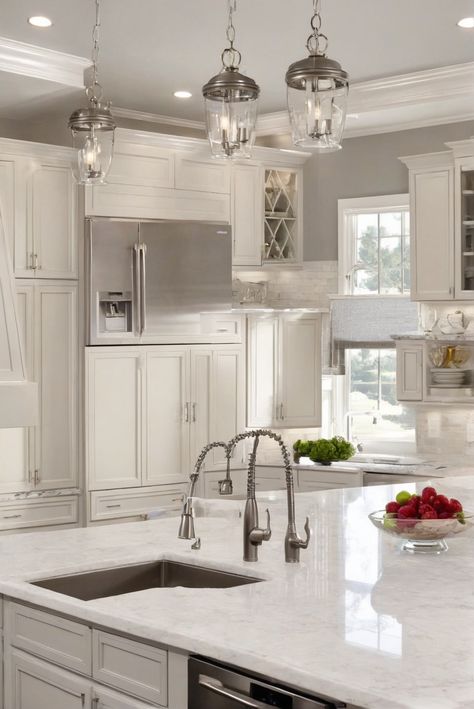 AgreeableGrayWalls, AlabasterCabinets, KitchenBliss, 2024Trend Alabaster Kitchen Cabinets With Agreeable Gray Walls, Agreeable Gray Kitchen Walls White Cabinets, Alabaster And Anew Gray, Cabinet Color With Agreeable Gray Walls, Alabaster Cabinets Kitchen, Agreeable Gray Kitchen, Alabaster Kitchen Cabinets, Agreeable Gray Walls, Alabaster Cabinets