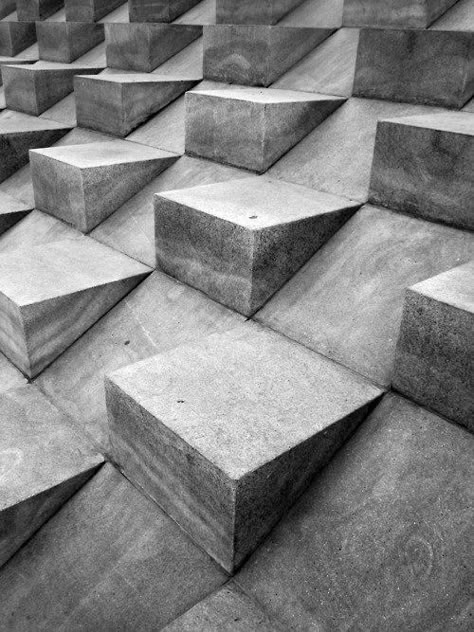 Texture Photoshop, Architectural Pattern, Concrete Architecture, Geometric Architecture, Elements And Principles, Black And White Photograph, Brutalist Architecture, Concrete Blocks, Pattern Texture