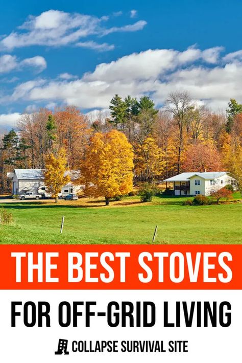 Choosing the right stove for off-grid living is crucial for heating and cooking. Here are the best stoves for off grid and emergencies. Off Grid Tiny House, Doomsday Prepper, Homesteading Diy, Survival Supplies, Survival Life Hacks, Superbowl Party Food, Urban Survival, Homestead Survival, Survival Life