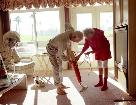 Larry Sultan, Fixing the Vacuum, 1991. Courtesy The Estate of Larry Sultan and Casemore Kirkeby. Larry Sultan, Sultan Pictures, Tina Barney, David Alan Harvey, California College, Narrative Photography, Milwaukee Art Museum, Milwaukee Art, San Francisco Art