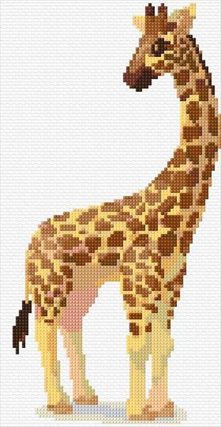 Giraffe - Cross-Stitch Designs Giraffe Pixel Art, Giraffe Cross Stitch, C2c Squares, Giraffe Quilt, Mandela Patterns, Cross Stitch Calculator, Nursery Cross Stitch, Baby Cross Stitch Patterns, Giraffe Pattern