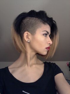 Side Shaved, Half Shaved Hair, Choppy Bob Hairstyles, Long Bob Haircuts, Long Bob Hairstyles, Undercut Hairstyles, Trending Hairstyles, Love Hair, Undercut