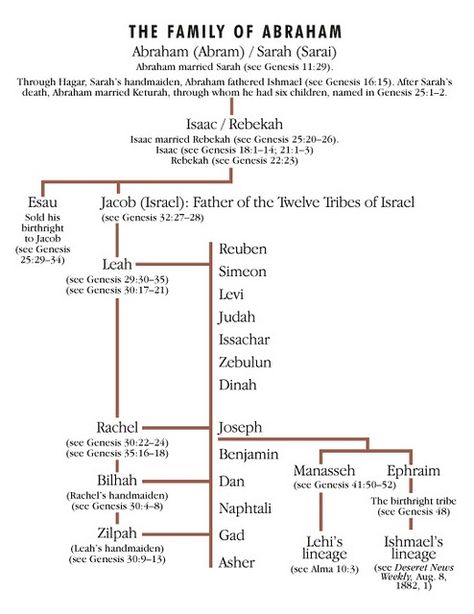 The family of Abraham Jesus Family Tree, Bible Genealogy, Quick View Bible, Gordon B Hinckley, John 15 12, Proverbs 17 17, Bible Study Help, Family Worship, Bible History