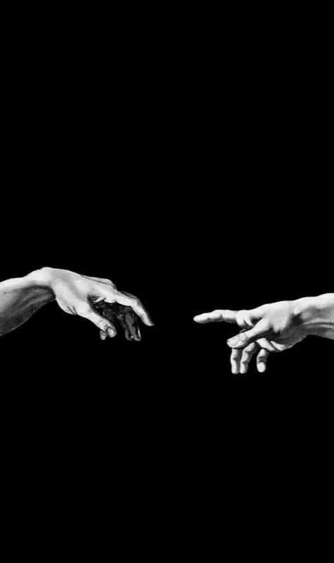 Finger Touching Painting, Wallpaper Hands, Hands Black And White, Black And White Hands, Happy Black And White, Ironic Art, Hands Wallpaper, Hand Background, Gods Hands