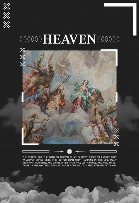 Heaven Design, Shirt Logo Design, Album Art Design, Graphic Poster Art, Graphic Tshirt Design, Illustration Fashion, Graphic Design Fun, To Heaven, Graphic Design Tutorials