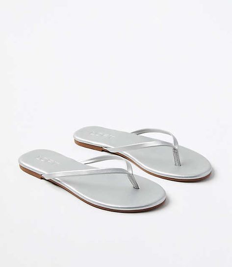 No warm-weather wardrobe is complete with these always comfy, always chic, and always easy-going flip-flops. Padded footbed for comfort.,Imported:Imported,Fabrication:100% Polyurethane Loft Modern Flip Flops Size 10 Silvertone Women's by Loft Size Regular - 10 Silvertone Women's Shoes, Flip, Flops, Footwear, 100%, Polyurethane Silver Flip Flops, Shoes Flip Flops, Promo Gifts, Loft Modern, Easy Going, Flip Flop, Warm Weather, Effortless Style, Women's Shoes