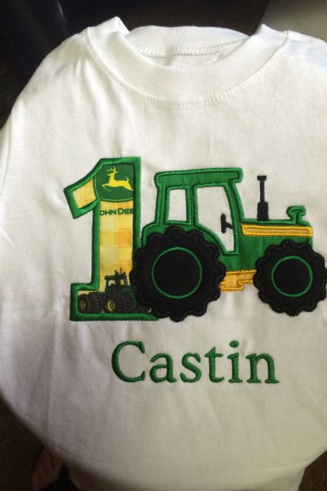 First birthday, John Deere, castin,shirt John Deere Birthday, Tractor Birthday, Tractor, 2nd Birthday Parties, Birthday Theme, 2nd Birthday, Boy Birthday, 1st Birthday, First Birthdays