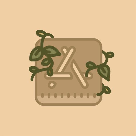 Cottagecore Icons, App Drawings, Plant App, App Ikon, Halloween Wallpaper Iphone Backgrounds, Phone Things, Mobile App Icon, App Store Icon, Zestaw Ikon