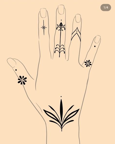 Line Art Hand Tattoo, Folk Hand Tattoo, Ornamental Tattoo Design Hand, Hand Ornamental Tattoo, Solstice Tattoo, Ornamental Tattoo Sleeve, Ornamental Hand Tattoo, Shakti Tattoo, Small Henna Tattoos