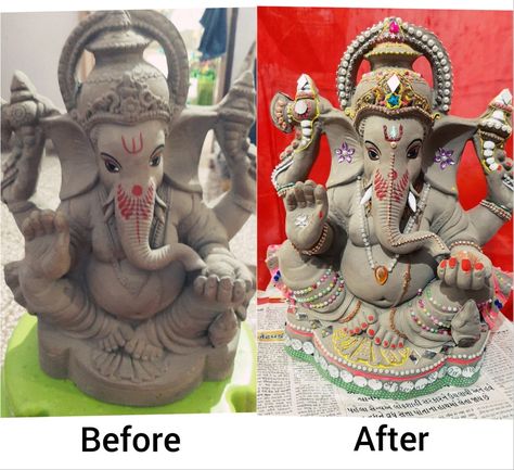 Eco friendly ganesha decoration ideas Ganesha Decoration Ideas, Ganesha Decoration, Eco Friendly Ganesha, Ganpati Ji, Ganesh Ji, Jai Hanuman, Ganpati Bappa, Ganesha, Decoration Ideas