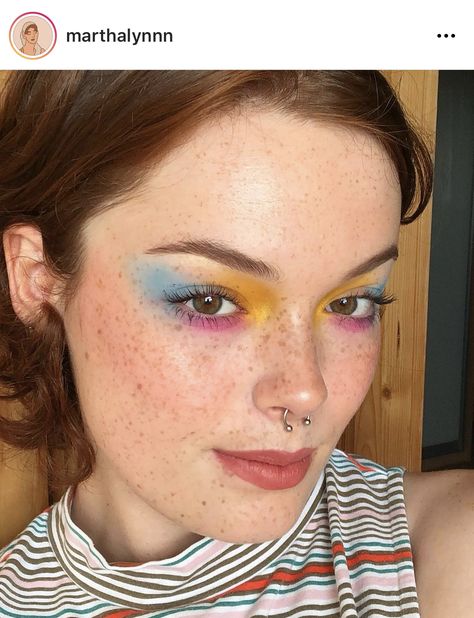 The Pride Flags, Rainbow Eye Makeup, Pansexual Flag, Makeup Inspired, Casual Makeup, Pride Makeup, Rave Makeup, Swag Makeup, Queen Makeup