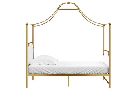 Little Seeds Monarch Hill Canopy Bed | Ashley Furniture HomeStore Victorian Style Bed, Twin Canopy Bed, Metal Twin Bed, Modern Victorian Style, Girls Bed Canopy, Metal Canopy Bed, Canopy Bed Frame, Style Bed, Modern Victorian