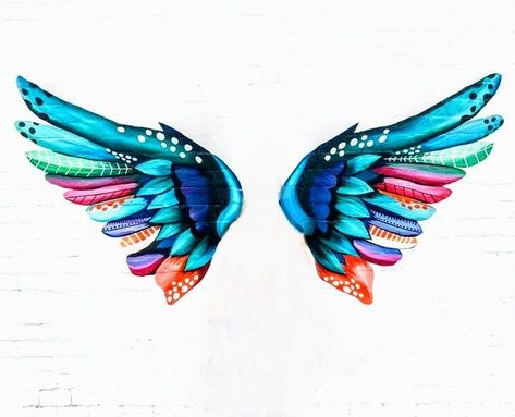 Pin by Margot Andraca on alas in 2022 | Wings art, Amazing paintings, Pop art Drawing Wings, Angel Wings Drawing, Angel Wings Art, Wall Art Diy Paint, Angel Wings Wall, Wings Drawing, School Wall Art, Wall Art Diy, School Murals