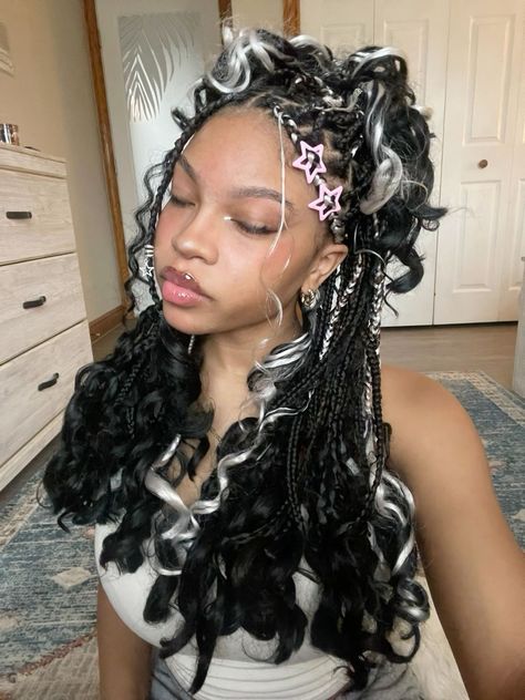 Cabello Afro Natural, Big Box Braids Hairstyles, Box Braids Hairstyles For Black Women, Cute Braided Hairstyles, Cute Box Braids Hairstyles, Quick Braided Hairstyles, Protective Hairstyles Braids, Braided Hairstyles For Teens, Pretty Braided Hairstyles