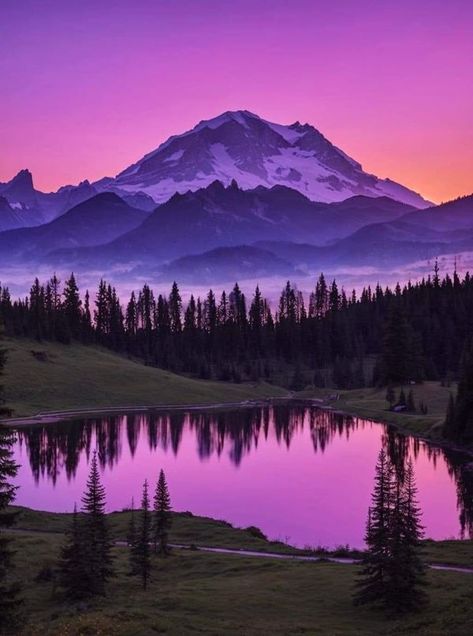 I grew up in Washington (State) | Beautiful Mount Rainier, Washington. | Facebook Scotland Landscape, Mountain Pictures, Beautiful Nature Wallpaper Hd, Outdoor Paradise, Mount Rainier National Park, Rainier National Park, Fantasy Setting, Sunset Wallpaper, Beautiful Nature Wallpaper