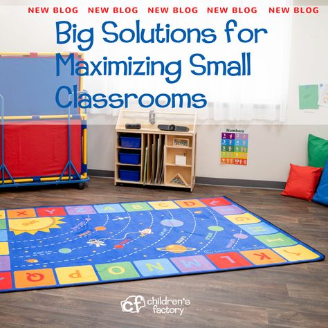 Children's Factory has some big ideas & solutions for supersizing your small classroom. Learn to use space more effectively with some design tips & tricks. https://www.childrensfactory.com/blog/2021/12/13/big-solutions-for-maximizing-small-classrooms/ Small Preschool Classroom Layout, Prek Classroom Setup, Classroom Desk Arrangement, Daycare Layout, Preschool Classroom Layout, Classroom Storage Solutions, Small Classroom, Preschool Classroom Setup, Kindergarten Classroom Setup