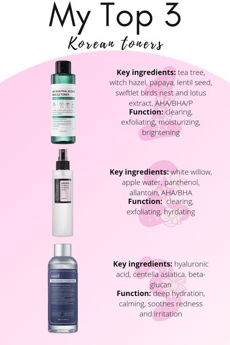 Best Korean Skincare Products, Korean Toner, Best Korean Skincare, Korean Skin Care Secrets, Korean Skincare Products, Oily Skin Care Routine, Natural Face Skin Care, Serious Skin Care, Beauty Care Routine