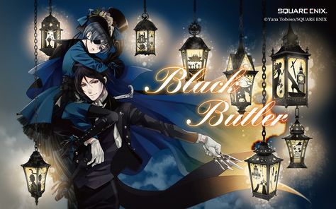 The Phantomhive Household — SQUARE ENIX COMIC PARTY 2017 PC Wallpaper... Black Butler Wallpaper Pc, Manga Wallpaper Pc, Black Butler Wallpaper, Ciel X Sebastian, Comic Party, Sebastian Ciel, Queens Guard, Black Bulter, Happy 10th Anniversary