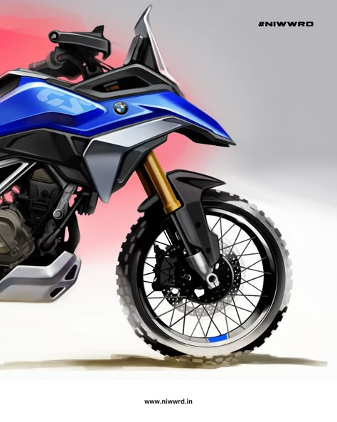 BMW Concept F 450 GS: Design Sketches. - “The BMW Concept F 450 GS carries the characteristic DNA of the GS family,” says Alexander Buckan, Head of BMW Motorrad Design. - #niwwrd #bmwdesign #bmwmotorrad #bmwf450gs #bmwf450gsconcept #motorcycledesign Bmw Concept, Vehicle Design, Bike Design, New Fashion, Motorcycles, Alexander, Bmw, Bike, Vehicles