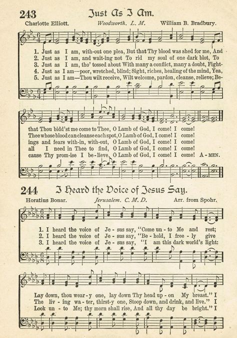 Knick of Time: Sonday - {Just As I Am} and BIBLE BUDDIES LINKY Just As I Am Hymn, Bible Buddies, Gospel Song Lyrics, Vintage Style Home Decor, Hymns Of Praise, Hymn Sheet Music, Hymn Music, Church Songs, Hymns Lyrics