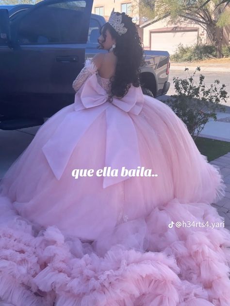 Quince Sponsor List, Light Pink Quinceanera, Quinceanera Rose Gold, Light Pink Quinceanera Dresses, Pink Quinceanera Dresses, Quince Party, Xv Dresses, My Quinceanera, Quinceanera Pink