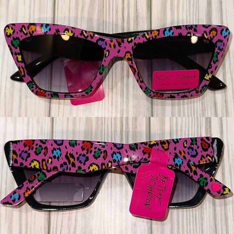 New With Tags. Betsey Johnson Cat Eye Pink Multicolor Spots Sunglassess. How Fun Are These! 100% Uv Protection. Great Looking Sunglasses By A Desirable Maker To Add To Your Wardrobe. All Items Cross Posted. Please Keep In Mind The 20% Taken In Fees For Items $15 Or Higher And $2.95 Fee For Items $14 Or Lower (: Always Happy To Offer Discounts For Bundling Items Same Day! *Ship Same/Next Day *No Holds/Trades *Pet Free *Smoke Free Home Sunglasses Graphic, Red Cat Eye Sunglasses, Betsey Johnson Sunglasses, Leopard Sunglasses, Rainbow Sunglasses, Pink Eyeglasses, Crystal Sunglasses, Flower Sunglasses, Purple Sunglasses