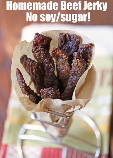 Sugar Free Beef Jerky Recipe, Keto Beef Jerky Recipe, Beef Jerky Recipe Oven, Diy Beef Jerky, Jerky Seasoning Recipe, Jerky Marinade Recipes, Beef Jerky Recipe Dehydrator, Jerky Recipes Dehydrator, Deer Jerky Recipe