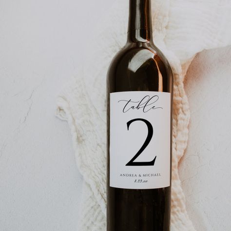 Wine Label Table Numbers Luxury Script Wedding Table Numbers On Bottles, Wine Table Numbers Wedding, Wine Table Numbers, Wine Bottle Table Numbers, Wine Bottle Table, Table Markers, Wedding Table Number Cards, Wine Table, Table Number Cards