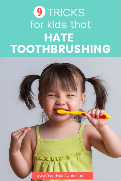 I hear from parents all the time, "Help, my child won't brush her teeth!" Discover why and get 9 powerful tips to help your child move past the... Dental Sealants, Baby Toothbrush, Calm Kids, Brush Teeth, Picky Eaters Kids, Kids Teeth, Toddler Essentials, Core Vocabulary, Baby Club