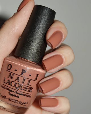 Opi Chocolate Moose, Opi Chocolate, Copper Nails Designs, Opi Nail Polish Colors, Nail Paint Shades, Pretty Manicures, Beauty Hacks Nails, Hello Nails, Nude Nail Designs