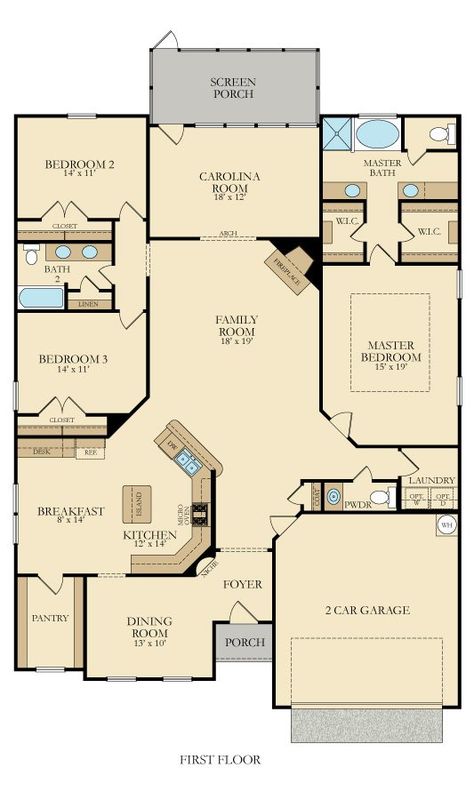 Floor Plans With Library, Sims 3 Small House, Home Design Floor Plans, Sims House Plans, Bedroom Setup, Family House Plans, House Blueprints, Barn House Plans, Tiny House Plans