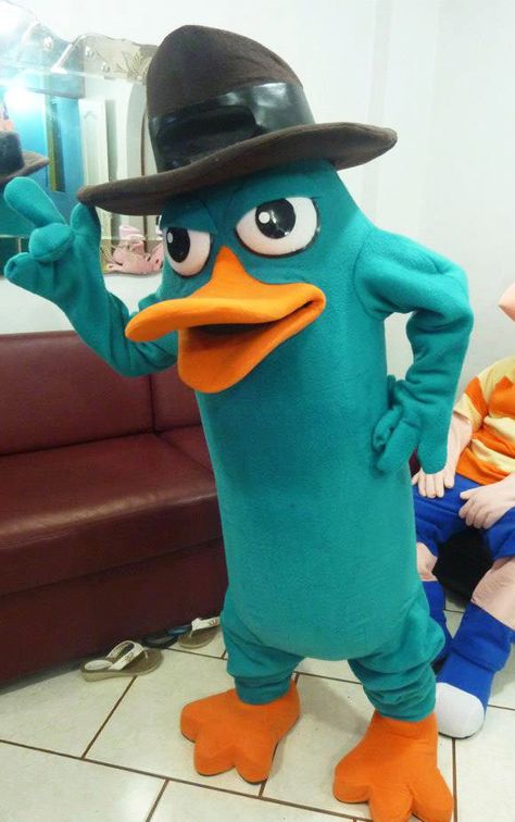 Perry the Platypus blue duck Mascot Costume Adult Costume deguisement adulte mascotshows Aflac Duck Costume, Perry The Platypus Costume, Aflac Duck, Duck Costumes, Perry The Platypus, Funny Image, Fruit Snack, Festival Costumes, Platypus