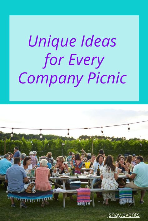 Company picnics are an excellent way to get your employees out of the office and create camaraderie.   But before you pick out your next shaded place for people to sit, and start setting out the utensils, check out these tips for your next company picnic! Staff Picnic Ideas, Corporate Bbq Ideas Company Picnic, Company Picnic Games For Adults, Company Picnic Decorations, Company Family Day Ideas, Corporate Family Day Ideas, Office Picnic Ideas, Employee Picnic Ideas, Work Picnic Ideas