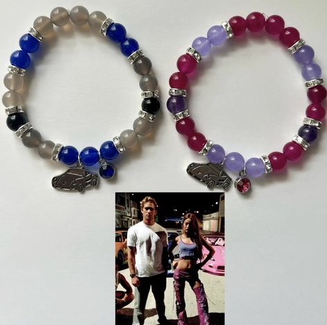 Fast And Furious Nails Ideas, Fast And Furious Bracelet, Diy Bracelets Yarn, All Spiderman, Diy Kandi Bracelets, Matching Couple Bracelets, Braided Bracelet Diy, Crystal Bead Jewelry, Bracelets Ideas