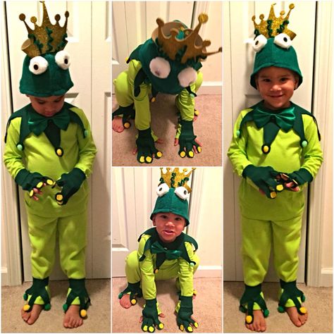 Frog Prince Costume, Diy Customes Halloween, Princess And The Frog Costume, Prince Naveen, Fairy Tale Costumes, Frog Costume, World Book Day Costumes, Prince Costume, Crazy Hat Day