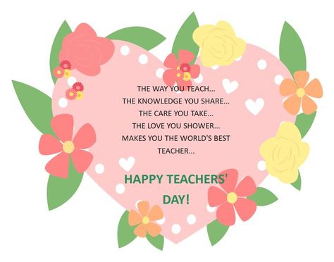 Teacher's Day Card Teacher And Student Quotes, Elsa Frozen Party, Teacher Appreciation Signs, Birthday Messages For Sister, Happy Teachers Day Card, Teachers Day Celebration, Teachers Day Greetings, World Teacher Day, Teachers Day Card