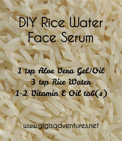 Diy Rice Water, Rice Water For Face, Face Serum Recipe, Diy Haircare, Diy Serum, Hair Growth Foods, Rice Water, Oil Production, Diy Skincare