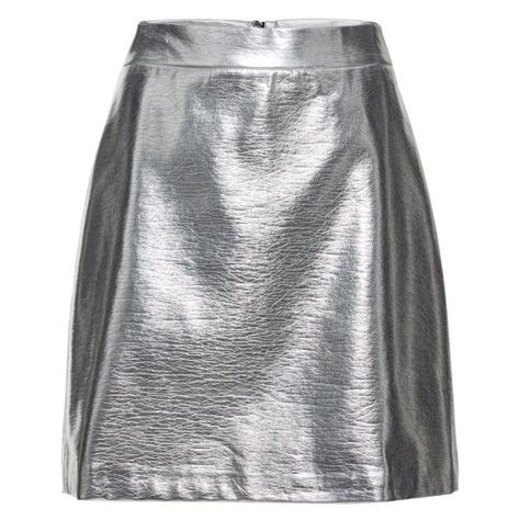 0 2014 Trends, Metallic Skirt, Fashion Articles, Leather Mini Skirts, Gray Skirt, Knee Length Skirt, Curator Style, Luxury Outfits, Leather Skirt