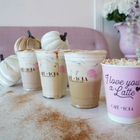 Cafe Lola on Instagram: "Fall is calling your name! 😍 Our Fall menu is officially available in store, what are you trying first?! 🍂 #cafelola #ilovecafelola #pinkcafe #bestinlasvegas #fall #pumpkinspice 📍4280 S Hualapai Way, Ste #109 📍10075 S Eastern Ave., #109 ☎️: (702)766-5652 (702) 840-3362 ⏰: Every day from 8am-5pm 🌸: For more information visit us at ilovecafelola.com" Cafe Lola, Moon Milk, Pink Cafe, Fall Menu, Talenti Ice Cream, Yummy Drinks, You Tried, Pumpkin Spice, Your Name