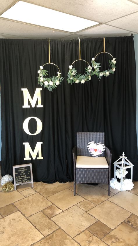 Mother’s Day photo backdrop Mother’s Day Photo Op Ideas, Mother's Day Decorations Ideas For Church, Mother’s Day Photo Booth Backdrop, Mother Day Backdrop Ideas, Back Drops For Mother’s Day, Mother’s Day Photo Booth, Mother’s Day Backdrop, Mother’s Day Photo Backdrop, Mothers Day Backdrop Ideas