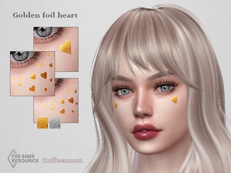 Heart Blush, Sims 4 Cc Hair, Sims 4 Tattoos, Sims 4 Piercings, Mod Hair, Sims 4 Game Mods, Sims 4 Update, Leopard Nails, Best Sims