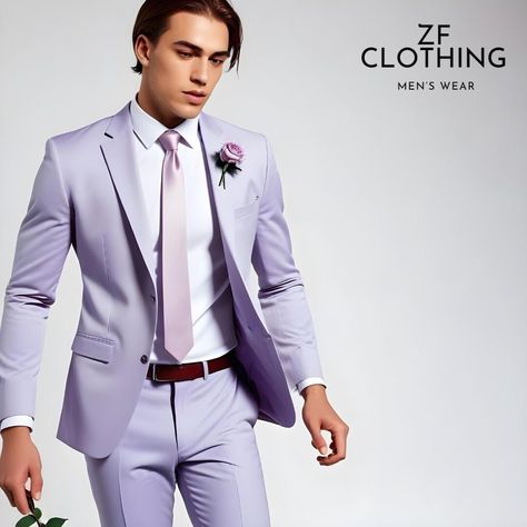 Men Suits Stylish Light Purple 2 Piece Suit Slim Fit Formal Wedding Suit, Party Wear Suit, Stylish Groom Suits, Elegant , Bespoke For Men ZF Item Include (Coat+  Pant) Fabric:- Imported, Premium Color:- Light Purple  Dry Clean Recommended The suit is for wedding, Party, Proms, and Many Occasions. We make the suit according to our Standard size chart, If you are not sure about your size/measurement,  please give your body measurement in inches, so we make perfect suit for you.  Jacket Measurement:- 1 Jacket Length 2 Chest  (Circumference) 3 Stomach (Circumference) 4 Hip(Circumference) 5 Shoulder to Shoulder 6 Sleeve Length Pant Measurement:- 1 Waist 2 Hip  3 Knee 4 Out seam (Pant Length) Express Shipping to world-wide but Remote Area May Take Longer Little color variation may possible due t Lavender Suit, Formal Wedding Suit, Groom Suits, Purple Suits, 2 Piece Suit, Muslim Fashion Dress, Wedding Suit, Groom Suit, Future Fashion