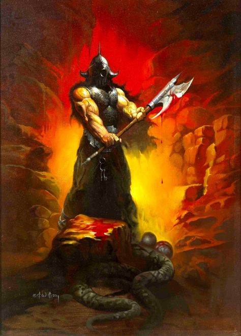 Ken Kelly, Frank Frazetta, Conan The Barbarian, Pulp Art, Fantasy Artist, Fantasy Warrior, Medieval Art, Fantasy Rpg, Fantasy Illustration