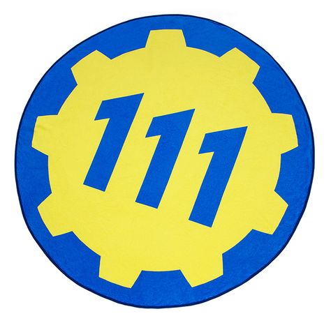 Fallout Vault 111 Round Blanket Vault 111, Vault Tec, Round Blanket, Vault Doors, Fallout Art, I Have A Secret, Think Geek, Nerdy Things, Take My Money