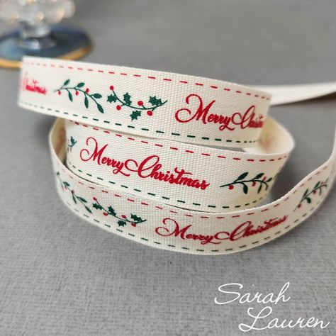 Raise your gift wrapping game with this lovely 16mm printed Christmas Ribbon. Available in 91m rolls. . We are located in SE Qld and ship Australia wide. . #printedribbon #christmasribbon #giftwrappingribbon #ribbonmerchant #ribbonshop Wholesale Ribbon, Cotton Ribbon, Halloween Ribbon, Floral Ribbon, Glitter Ribbon, Pretty Christmas, How To Make Ribbon, Printed Ribbon, Ribbon Hair