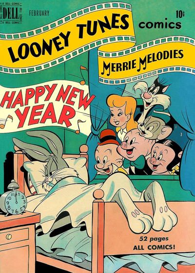 Cover for Looney Tunes and Merrie Melodies Comics (Dell, 1941 series) #100 Vintage Disney Posters, Dell Comic, Merrie Melodies, Comic Poster, Vintage Poster Design, Disney Posters, Movie Poster Wall, Cartoon Posters, Vintage Comic Books