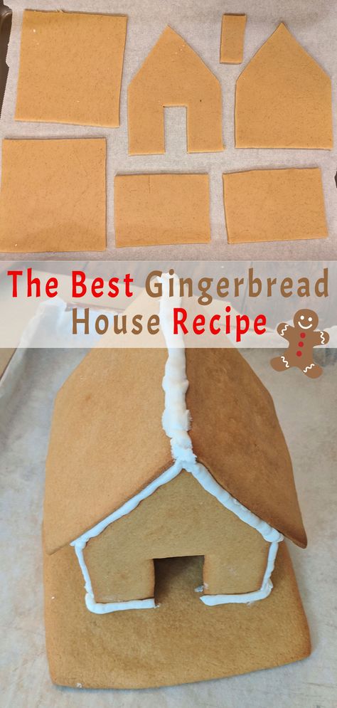 Best Gingerbread House Recipe, Gingerbread House Glue, Simple Gingerbread House, The Best Gingerbread House, Best Gingerbread House, Homemade Gingerbread House, Ginger Bread House Diy, Cool Gingerbread Houses, Gingerbread House Recipe