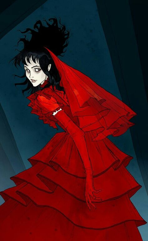 LYDIA FROM BEETLEJUICE Tim Burton Personajes, Lydia Beetlejuice, Abigail Larson, Beetlejuice Fan Art, Gothic Artwork, Beetlejuice Movie, Tim Burton Art, Edward Gorey, Lydia Deetz