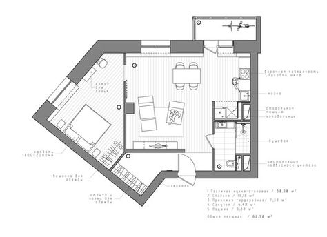 Floor Plan Small Apartment Floor Plans, Hotel Floor Plan, Industrial Apartment, Hotel Floor, Apartment Floor Plan, Suburban House, Industrial Bedroom, Apartment Floor Plans, Apartment Plans